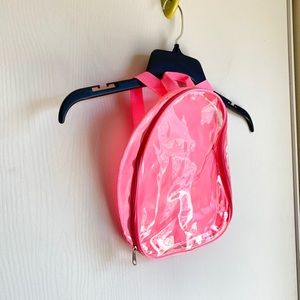 Super cute clear backpack